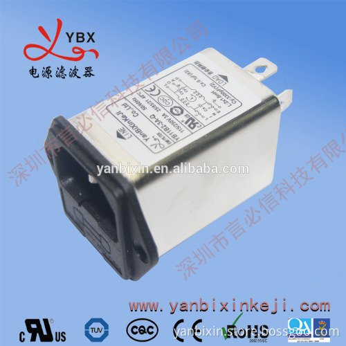 general purpose filtered power entry modules with double fuse holder